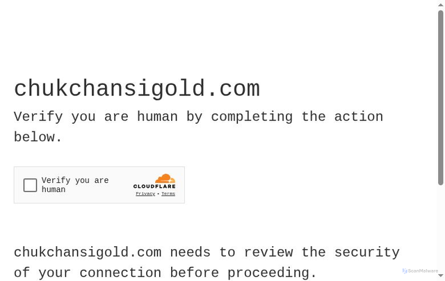 Security scan screenshot of https://chukchansigold.com/