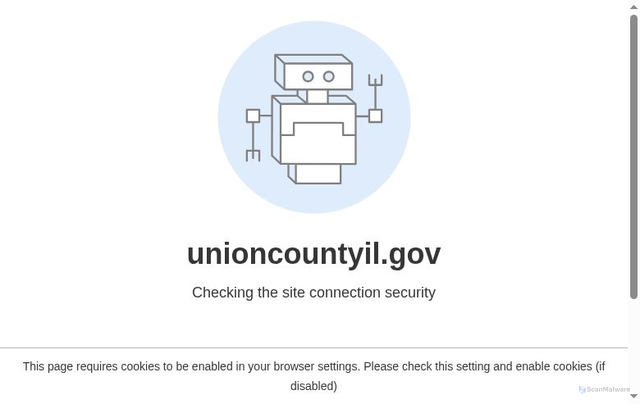 Security scan screenshot of https://unioncountyil.gov/
