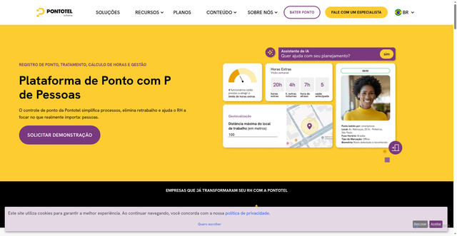 Security scan screenshot of https://pontotel.com.br