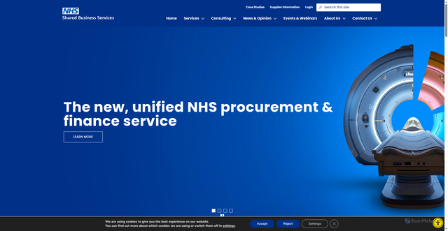 Security scan screenshot of https://www.sbs.nhs.uk/