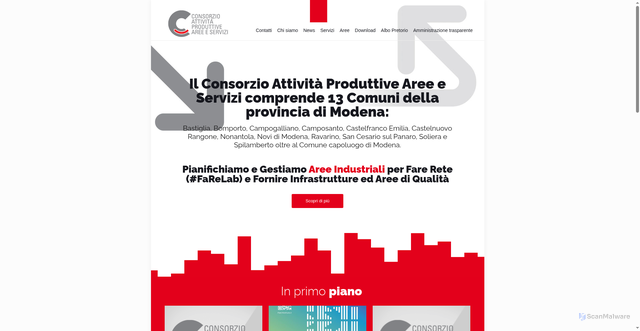 Security scan screenshot of https://www.capmodena.it/