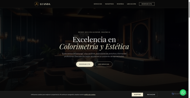 Security scan screenshot of https://salondebellezaluanda-xj2e7lpdya.edgeone.app/