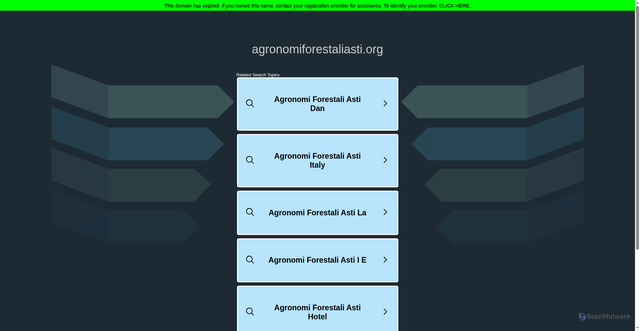 Security scan screenshot of https://www.agronomiforestaliasti.org