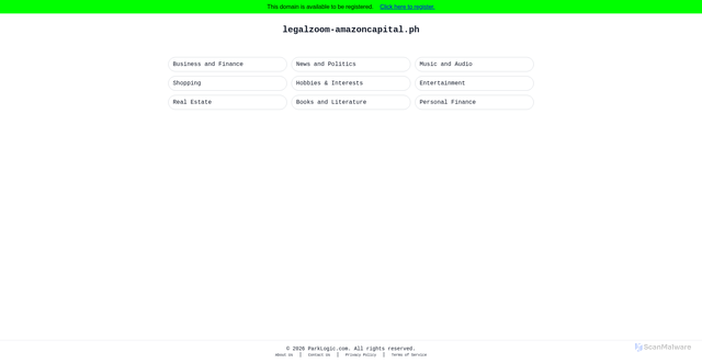 Security scan screenshot of legalzoom-amazoncapital.ph