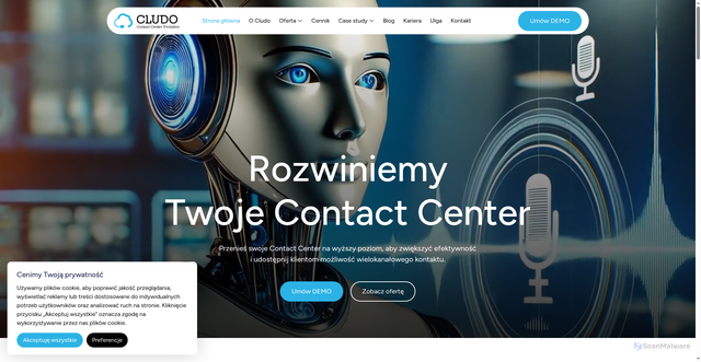 Security scan screenshot of https://cludo.pl