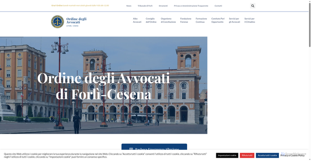 Security scan screenshot of https://www.avvocatiforlicesena.it/