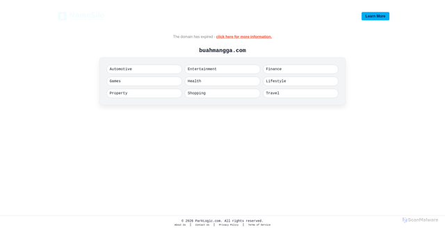 Security scan screenshot of https://buahmangga.com