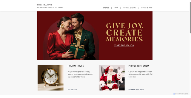 Security scan screenshot of https://www.parkmeadows.com/en/