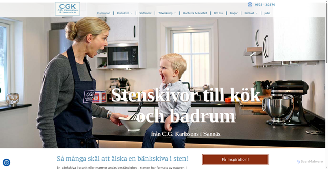 Security scan screenshot of https://cgksten.se