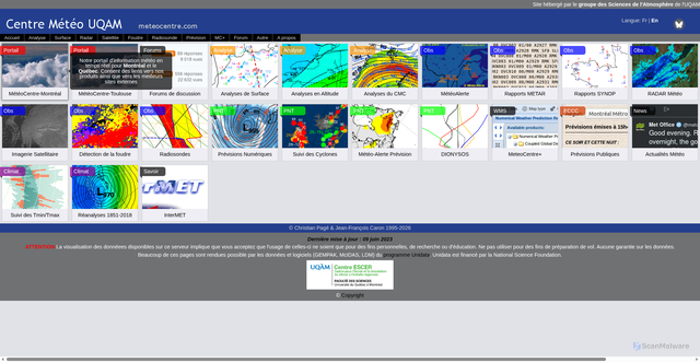 Security scan screenshot of https://meteocentre.com/