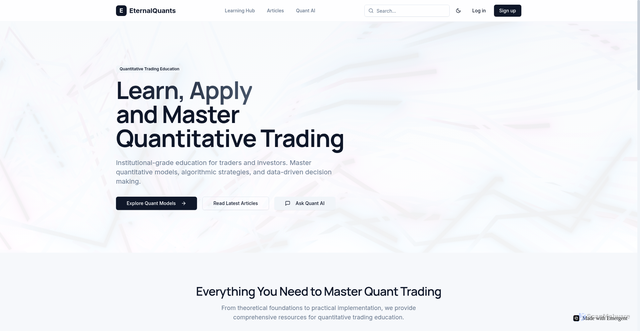 Security scan screenshot of https://eternalquants.com/