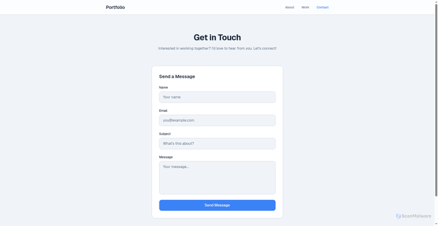 Security scan screenshot of https://lakshanar.tech/contact