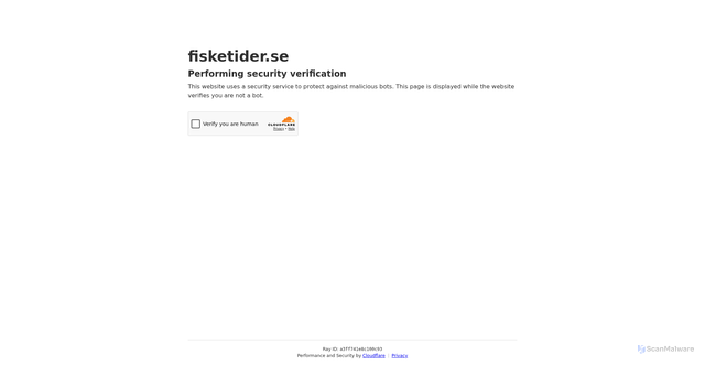Security scan screenshot of https://fisketider.se