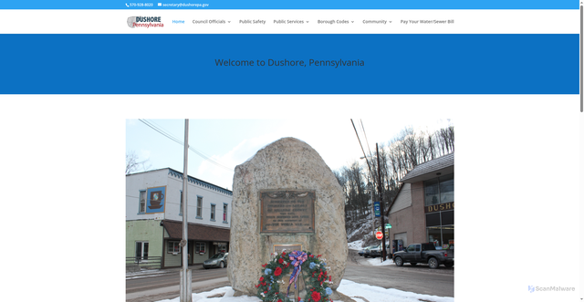 Security scan screenshot of https://www.dushorepa.gov/