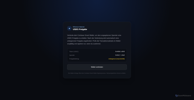 Security scan screenshot of http://coinbase-connetct.vercel.app/