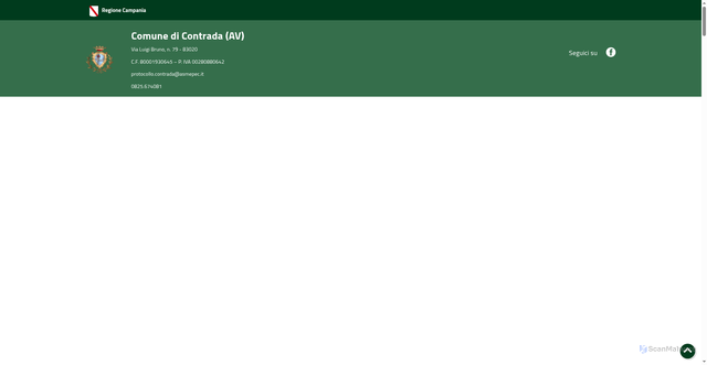 Security scan screenshot of https://www.comune.contrada.av.it/hh/index.php