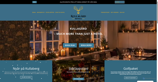 Security scan screenshot of https://kullagard.se