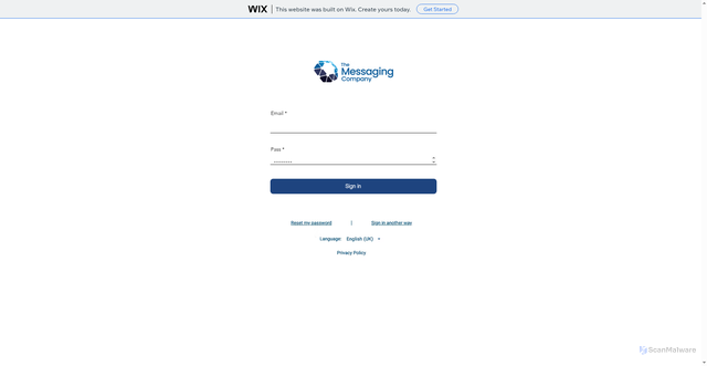 Security scan screenshot of https://caitlinstrategyfir.wixsite.com/outreachmesagin