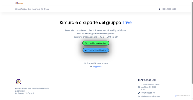 Security scan screenshot of https://kimuratrading.com/