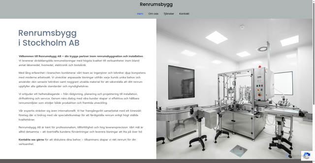 Security scan screenshot of https://renrumsbygg.se