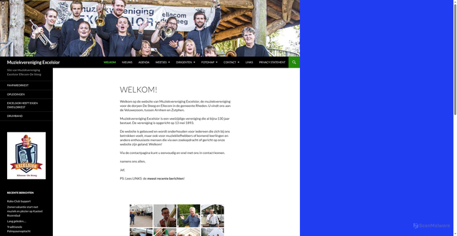 Security scan screenshot of https://muziekvereniging-excelsior.nl