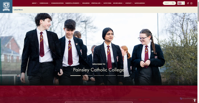 Security scan screenshot of https://www.painsley.co.uk/