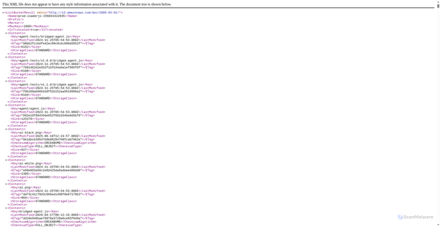 Security scan screenshot of https://loader.bridged.media