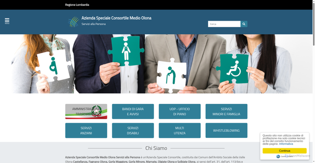 Security scan screenshot of https://www.aziendaspecialemedioolona.it