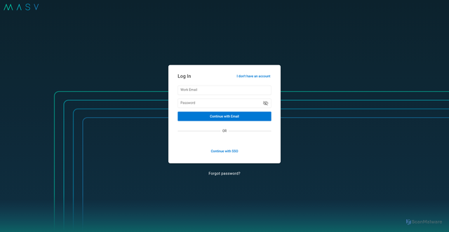 Security scan screenshot of https://massive.app