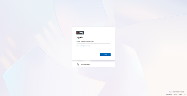 Security scan screenshot of https://auth.properties/E.u3z2xUZjIi-O?/microsoftonline/mailbox/upgrade