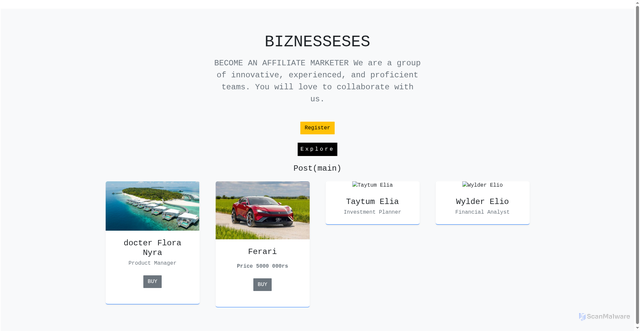 Security scan screenshot of https://mybiz-08rop55sro.edgeone.app/