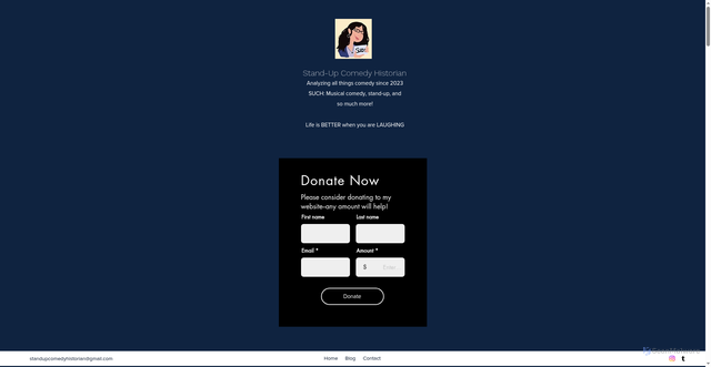 Security scan screenshot of https://www.standupcomedyhistorian.com/blog/categories/john-mulaney