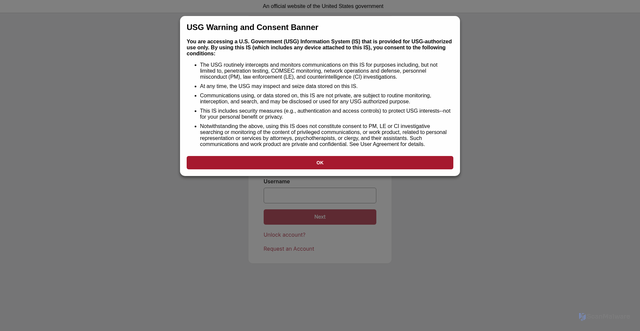 Security scan screenshot of https://dau.csod.com