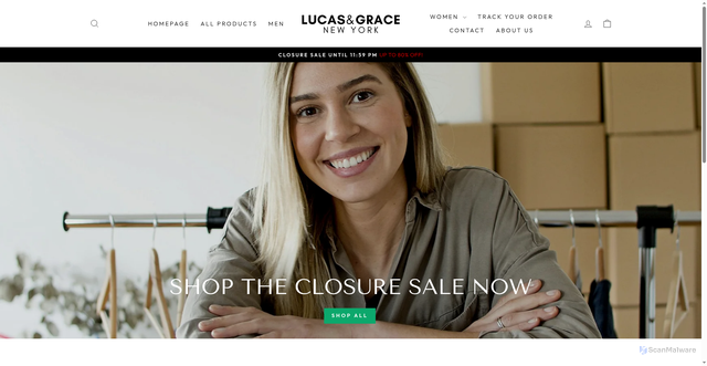 Security scan screenshot of https://lucas-grace.com