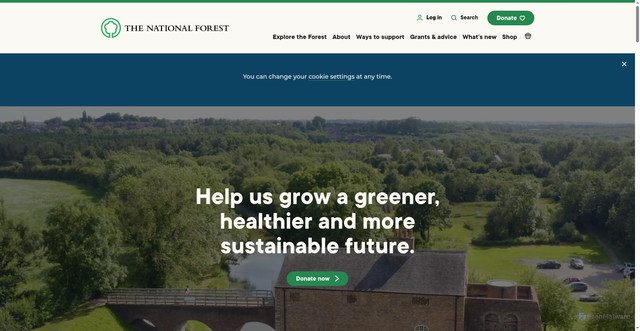 Security scan screenshot of https://www.nationalforest.org/