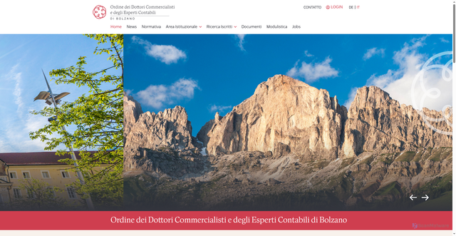 Security scan screenshot of https://www.commercialistibolzano.org