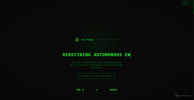 Security scan screenshot of https://muteq.pages.dev/