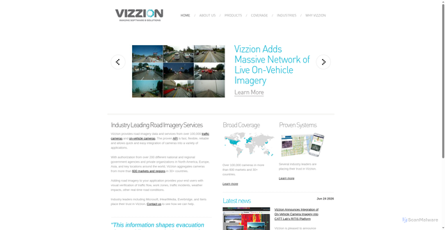 Security scan screenshot of https://vizzion.com