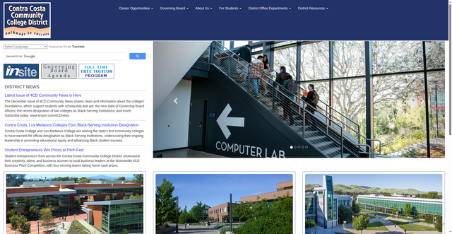 Security scan screenshot of https://4cd.edu