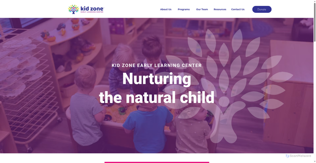 Security scan screenshot of https://www.kidzonemn.org/