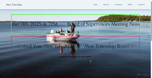 Security scan screenshot of https://www.moetownshipmn.gov/