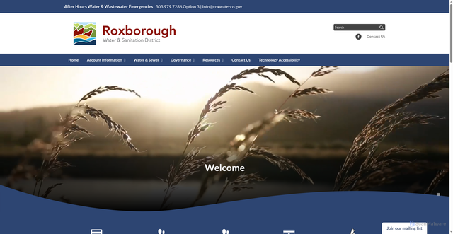 Security scan screenshot of https://www.roxwaterco.gov/