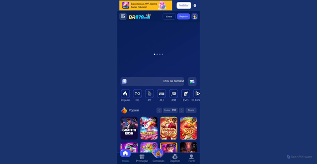 Security scan screenshot of https://br878.vip/