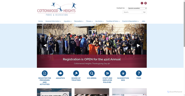 Security scan screenshot of https://www.chparksandrecut.gov/