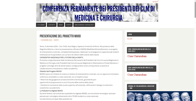 Security scan screenshot of https://presidenti-medicina.it/