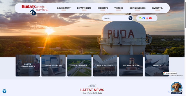 Security scan screenshot of https://budatx.gov/