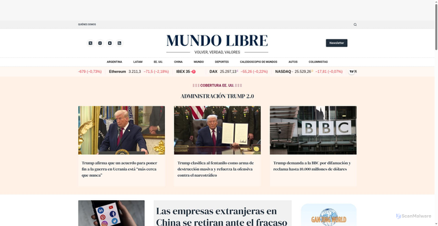 Security scan screenshot of https://mldiario.com