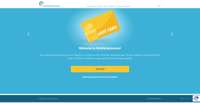 Security scan screenshot of https://www.mobilexpression.com