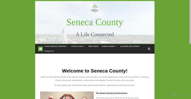 Security scan screenshot of https://senecacountyohio.gov/
