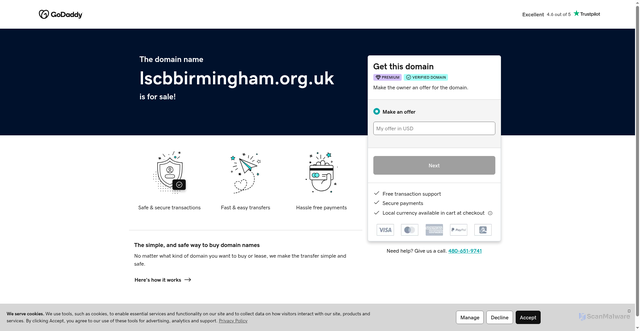 Security scan screenshot of http://www.lscbbirmingham.org.uk/